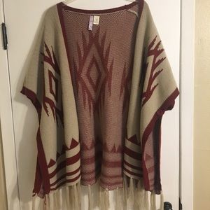 aztec poncho. make offer.
